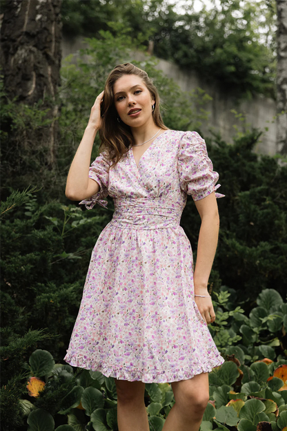 Aurélie Dress Pink Print