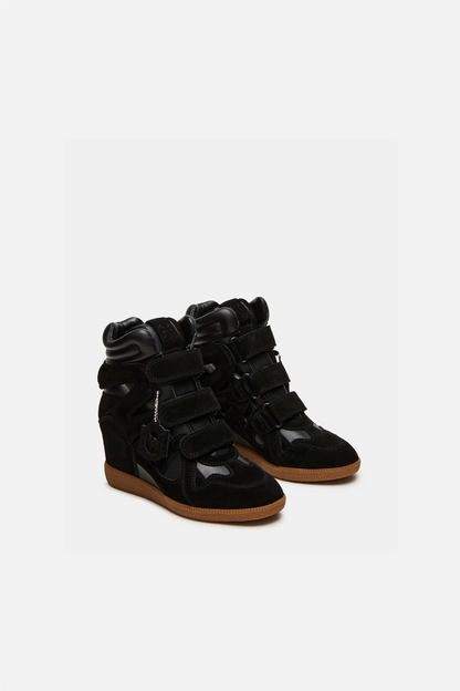 Mavis Black Suede