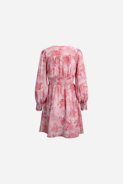 Sasha Dress Pink Flower Aop.