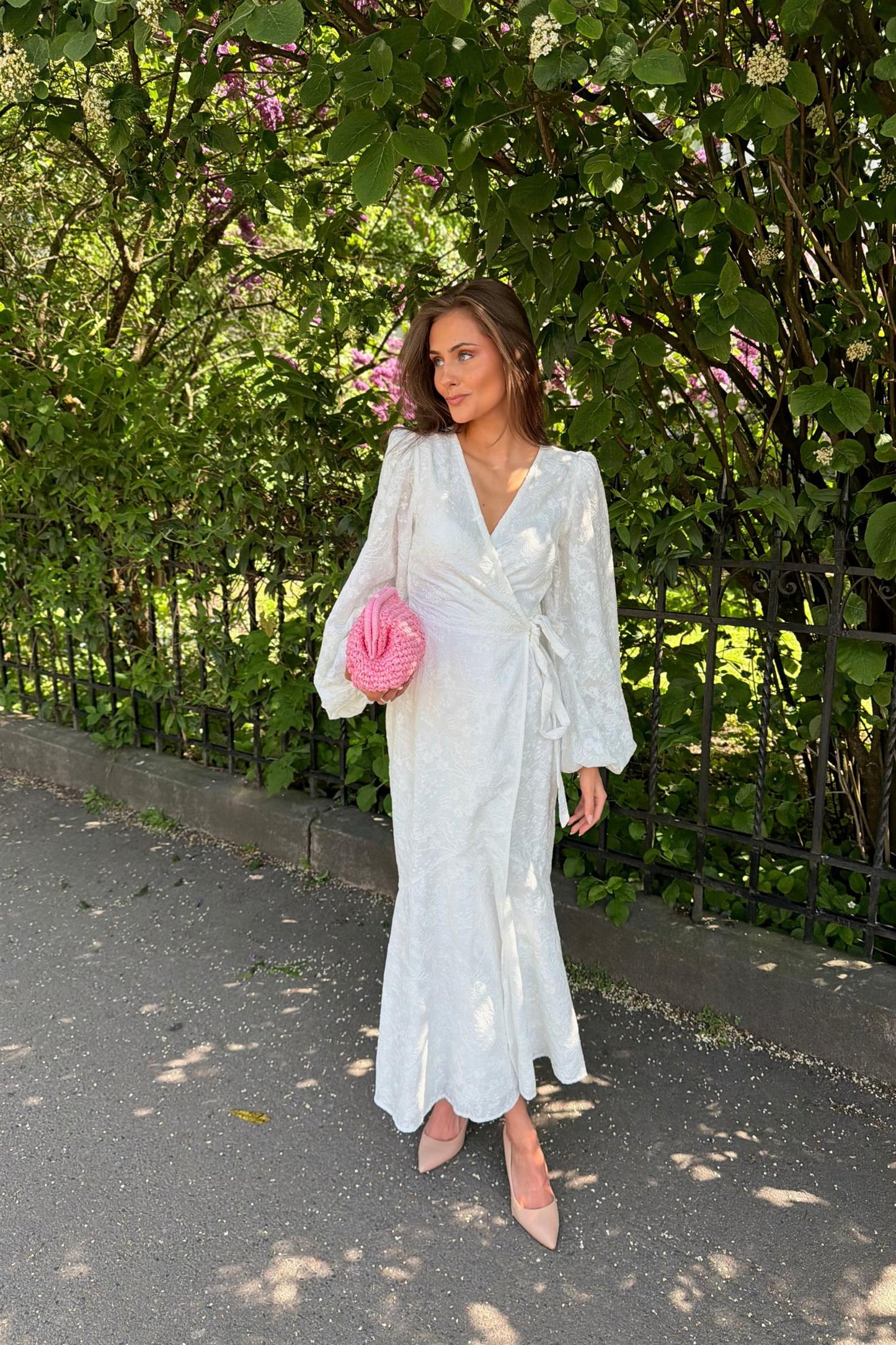 Portofino Maxi Dress White Embroidery