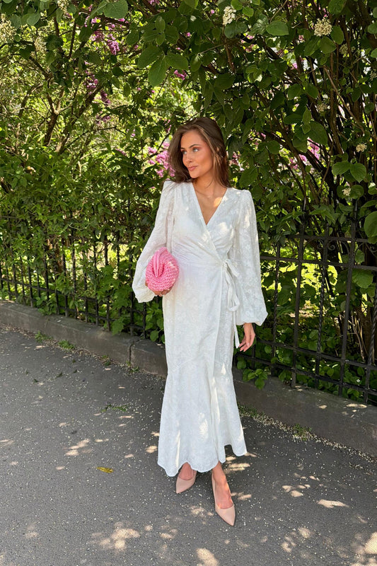 Portofino Maxi Dress White Embroidery