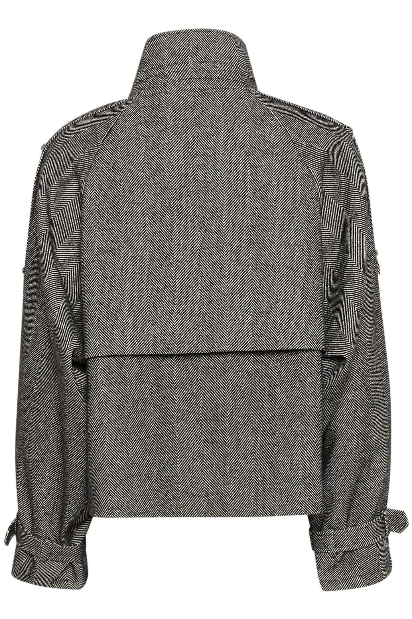 GZavic short jacket Black Herringbone
