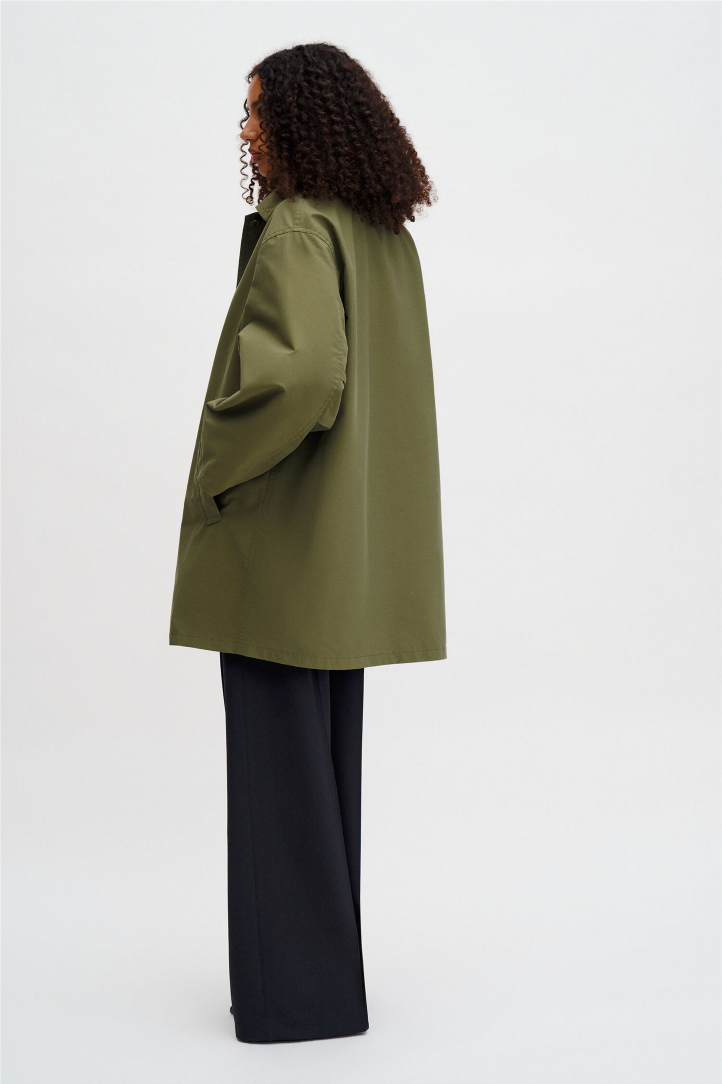 Cassie car coat Laurel Green