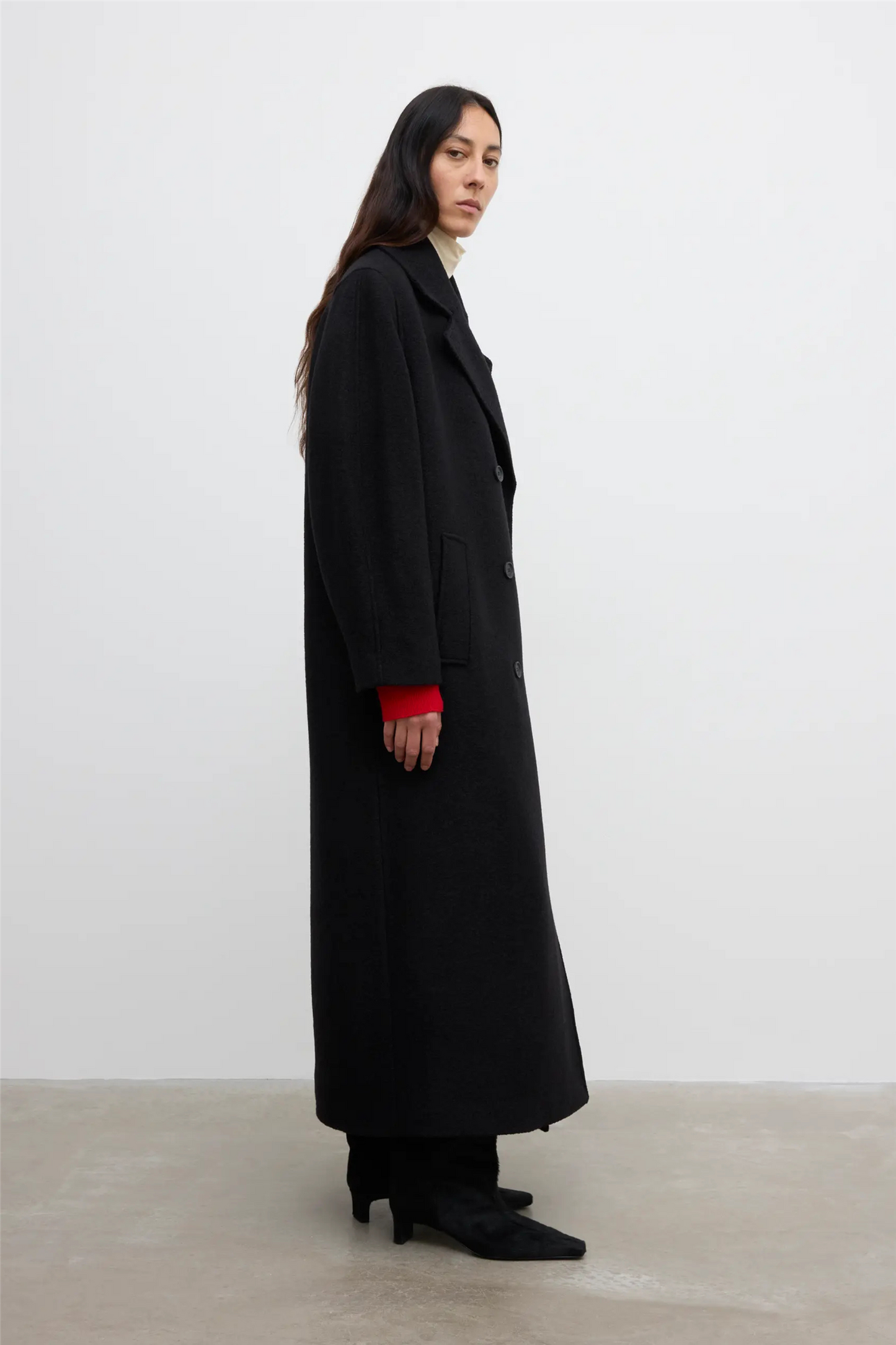 DB Wool Coat Black.