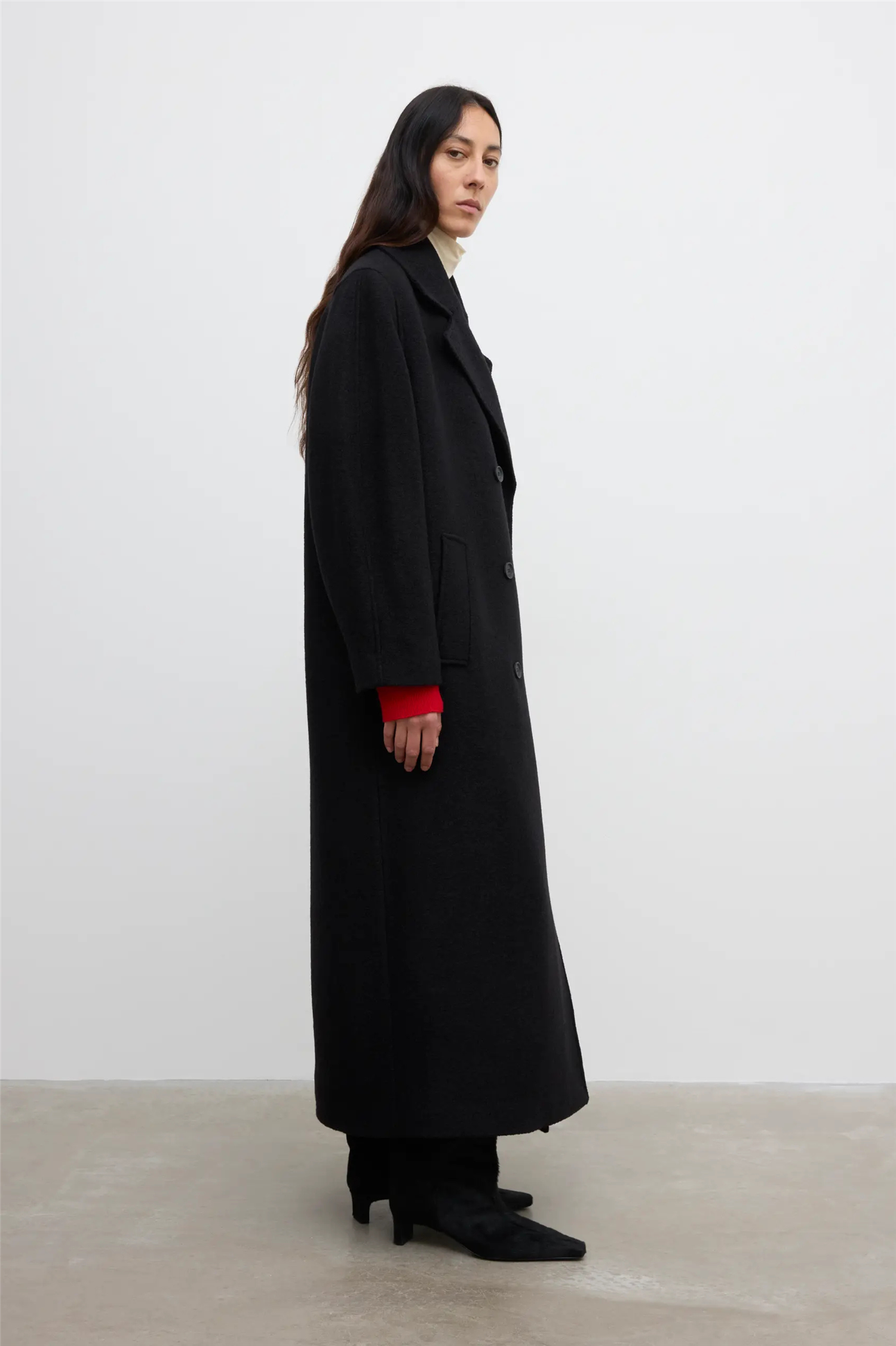DB Wool Coat Black.