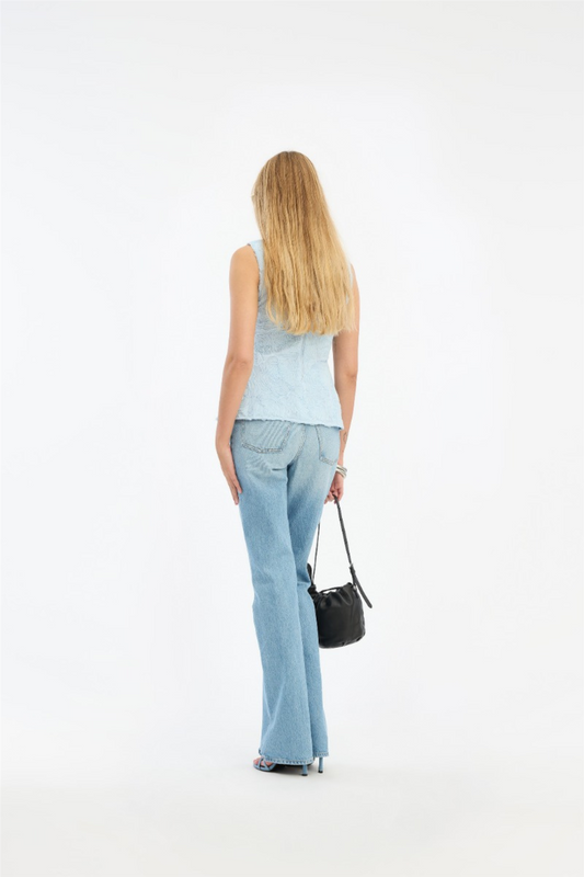 Mesh Sleeveless Top Plein Air