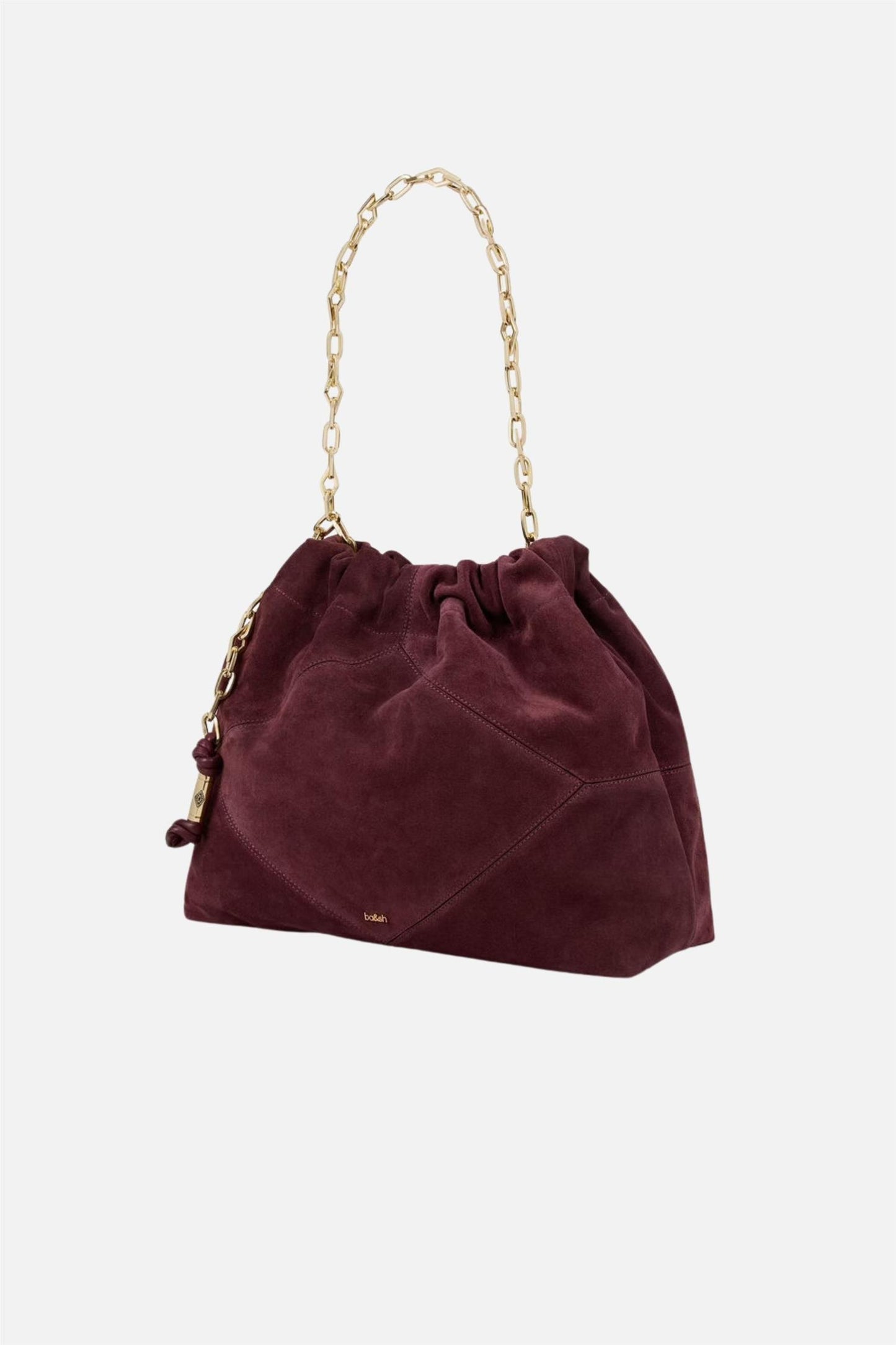 Bag M Suede June Tote Bordeaux