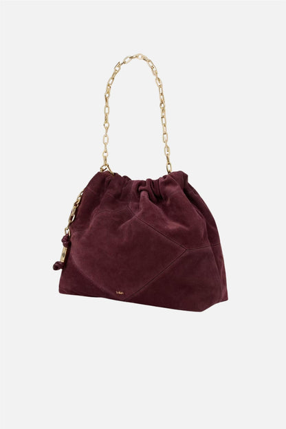 Bag M Suede June Tote Bordeaux