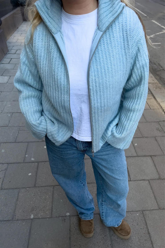 Majken Cardigan Light Blue