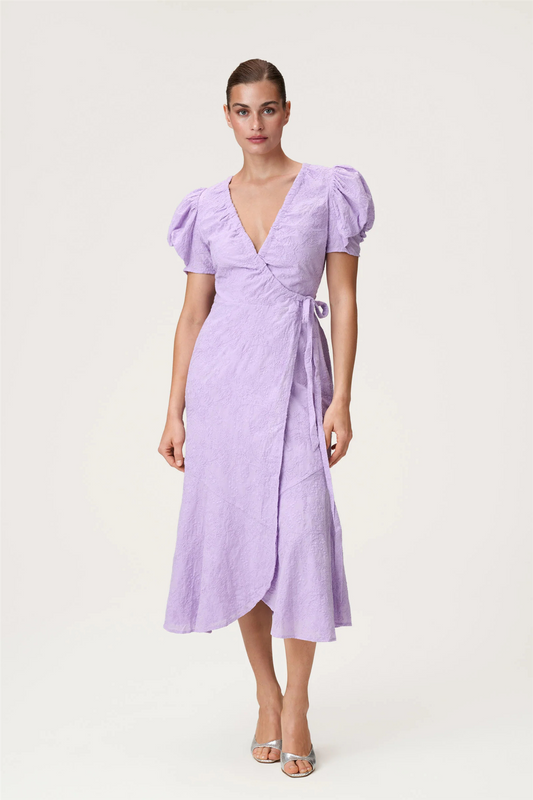 Ferrone Dress Lilac Embroidery.