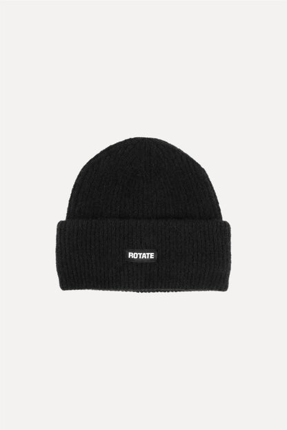Rib Knit Beanie Black