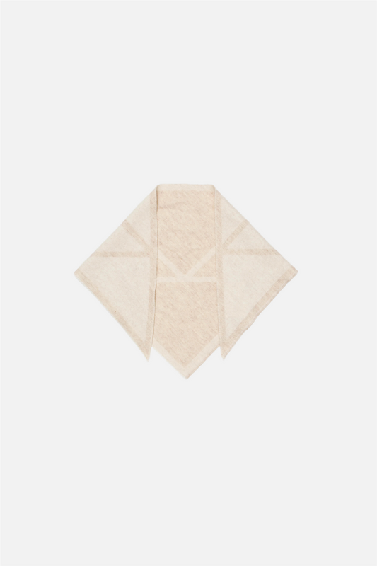 Triangle scarf small Cream / Light Beige