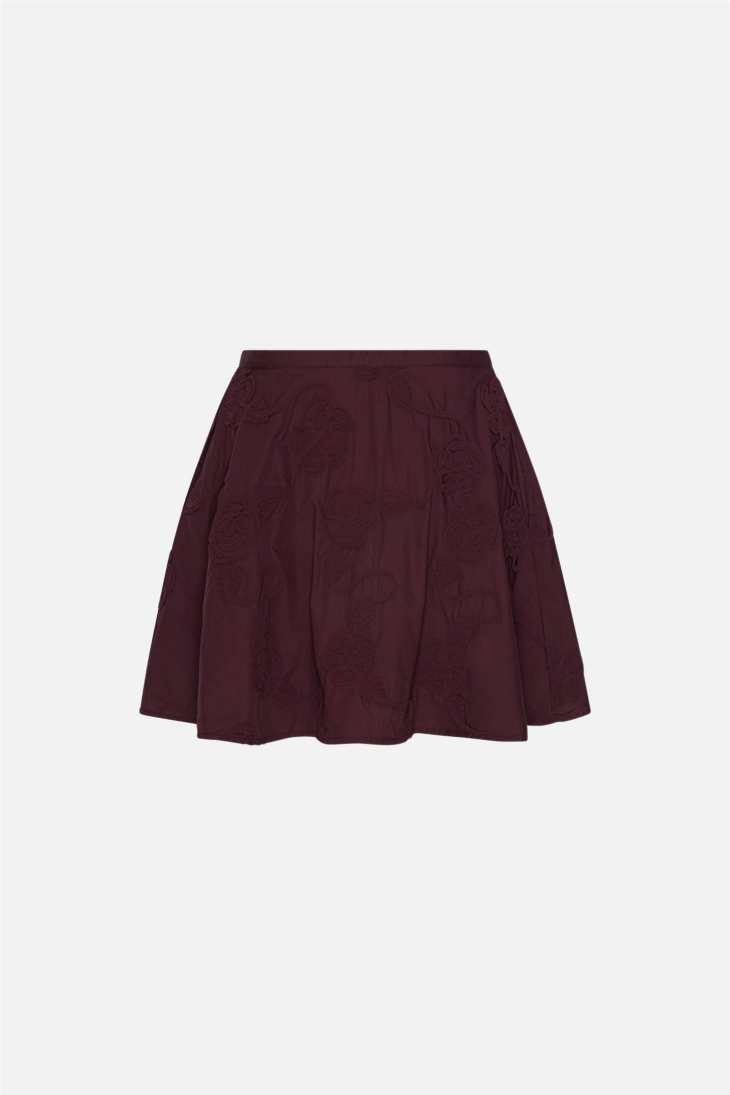 Flower Mini Skirt Zinfandel.
