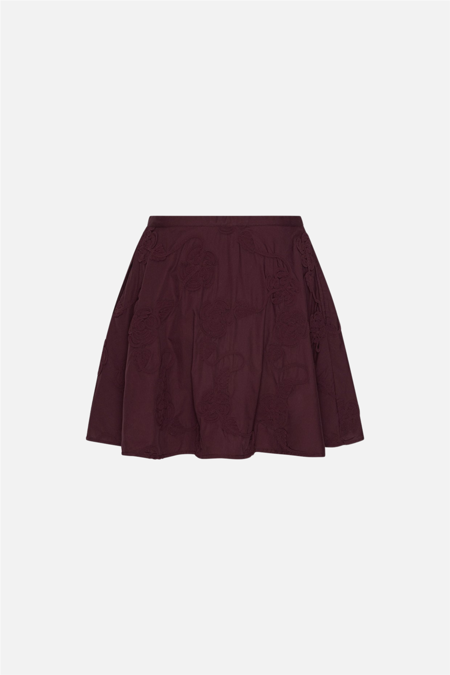Flower Mini Skirt Zinfandel.