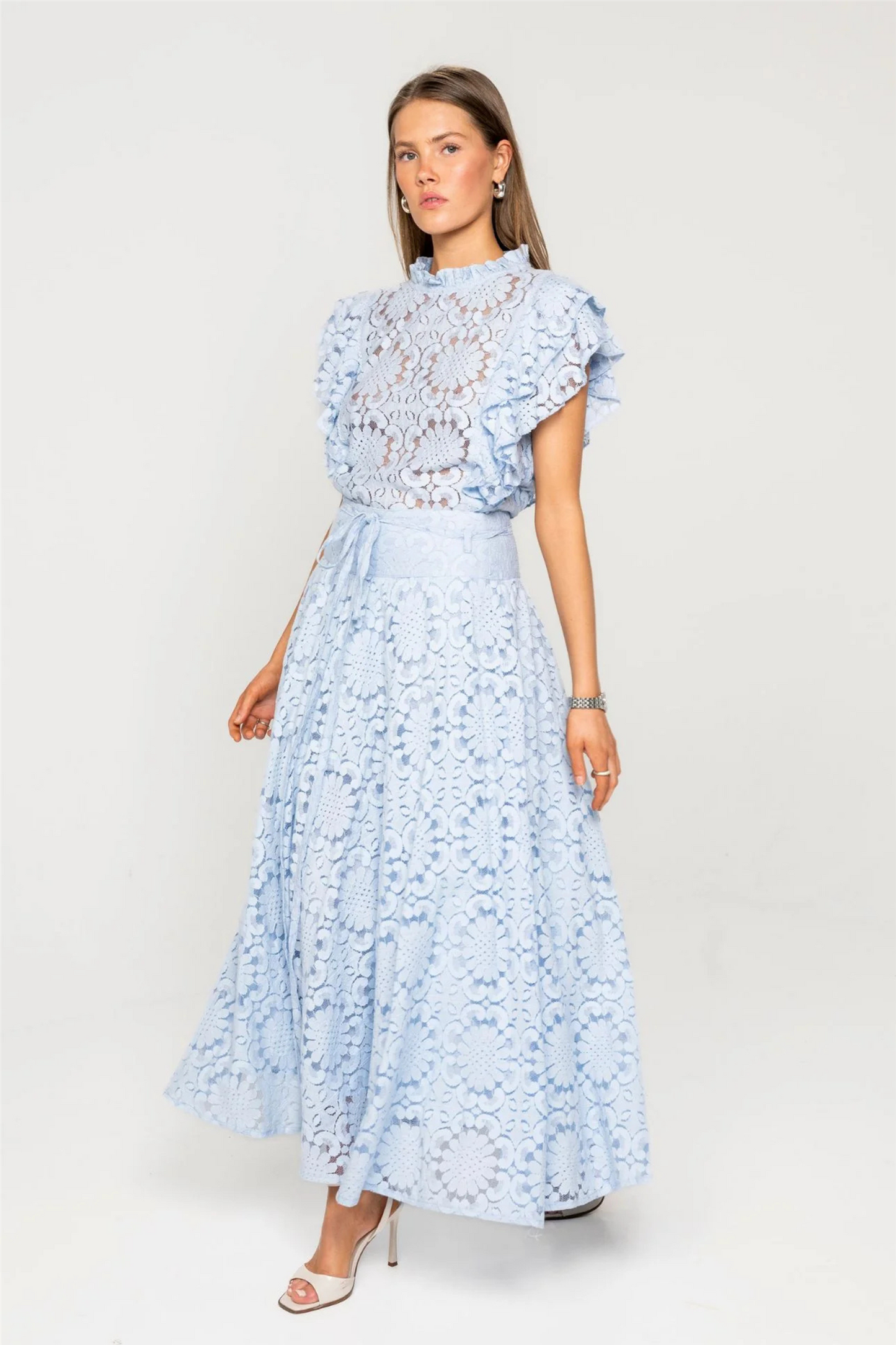 Astrid Skirt Blue Honey Lace.