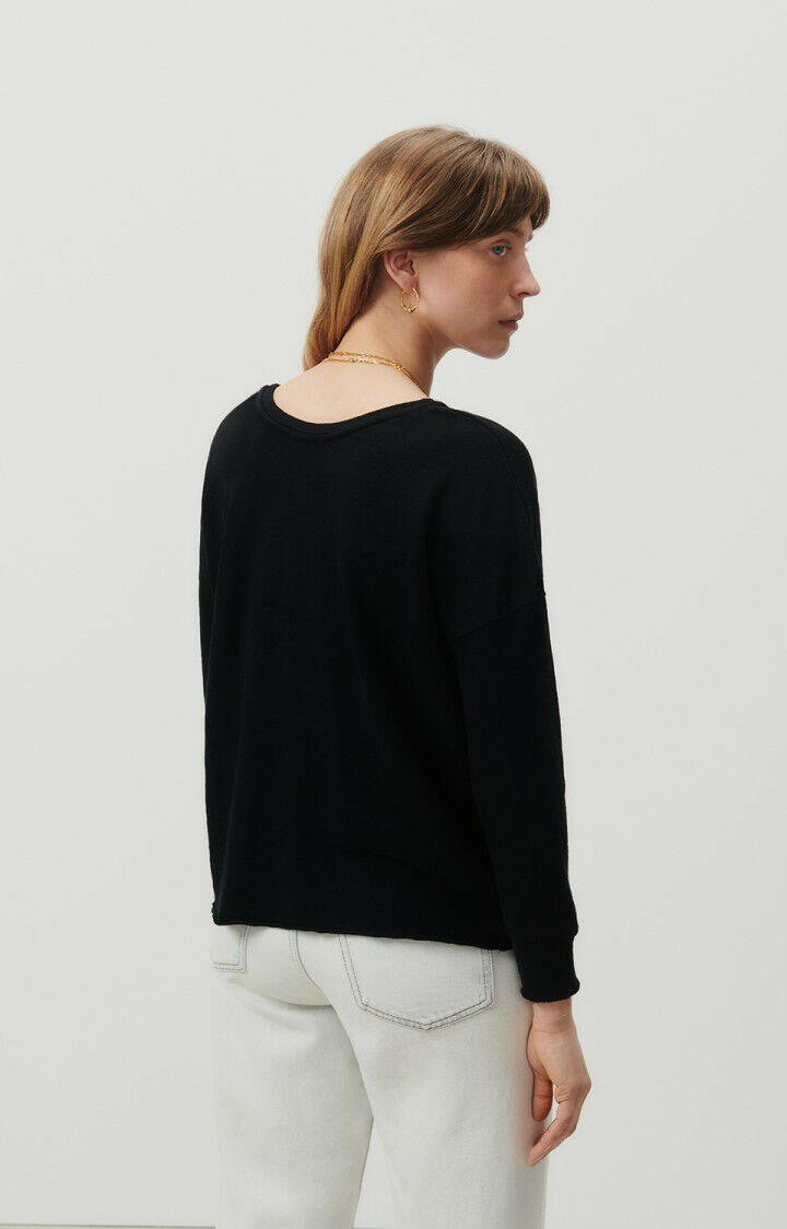 SONOMA T-SHIRT ML COL BATEAU Noir.