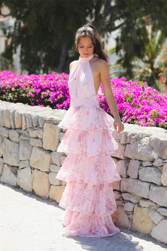 Angeline Maxi Dress Blush Bloom