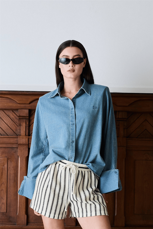 Atari Denim Shirt Chambray Blue