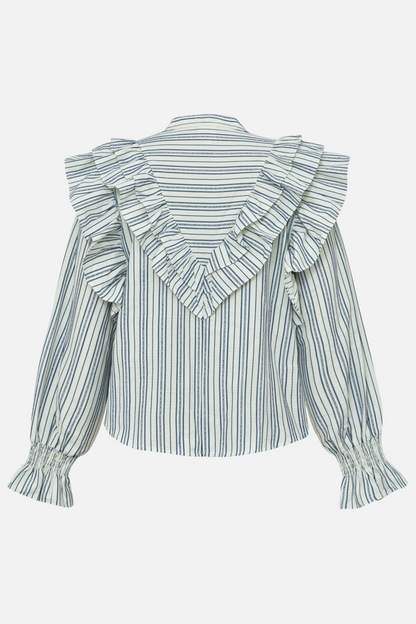 CocoGO Lu Shirt Blue - Off-White Stripes