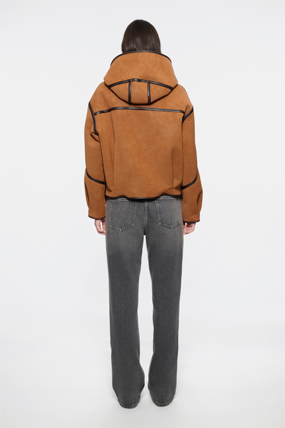 Fia Jacket Terracotta/Dark Brown