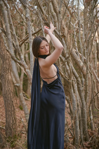 Millicent Dress Dark Navy