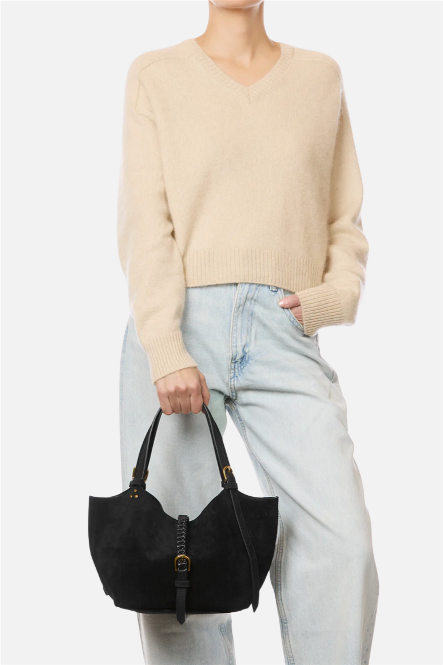 Joseph S Split Suede Noir