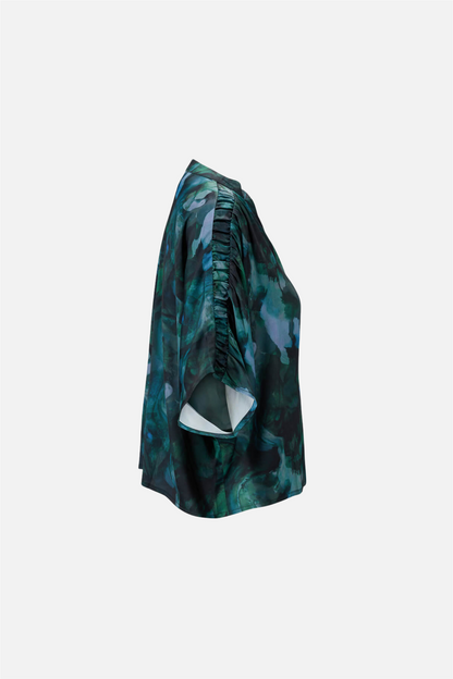 Diaz Print Blouse MA Green.