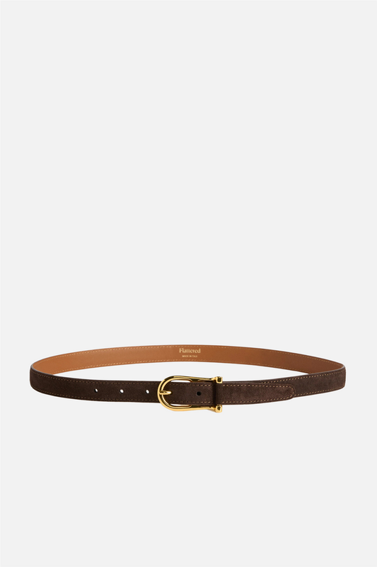 Betty Belt Suede Chocolate