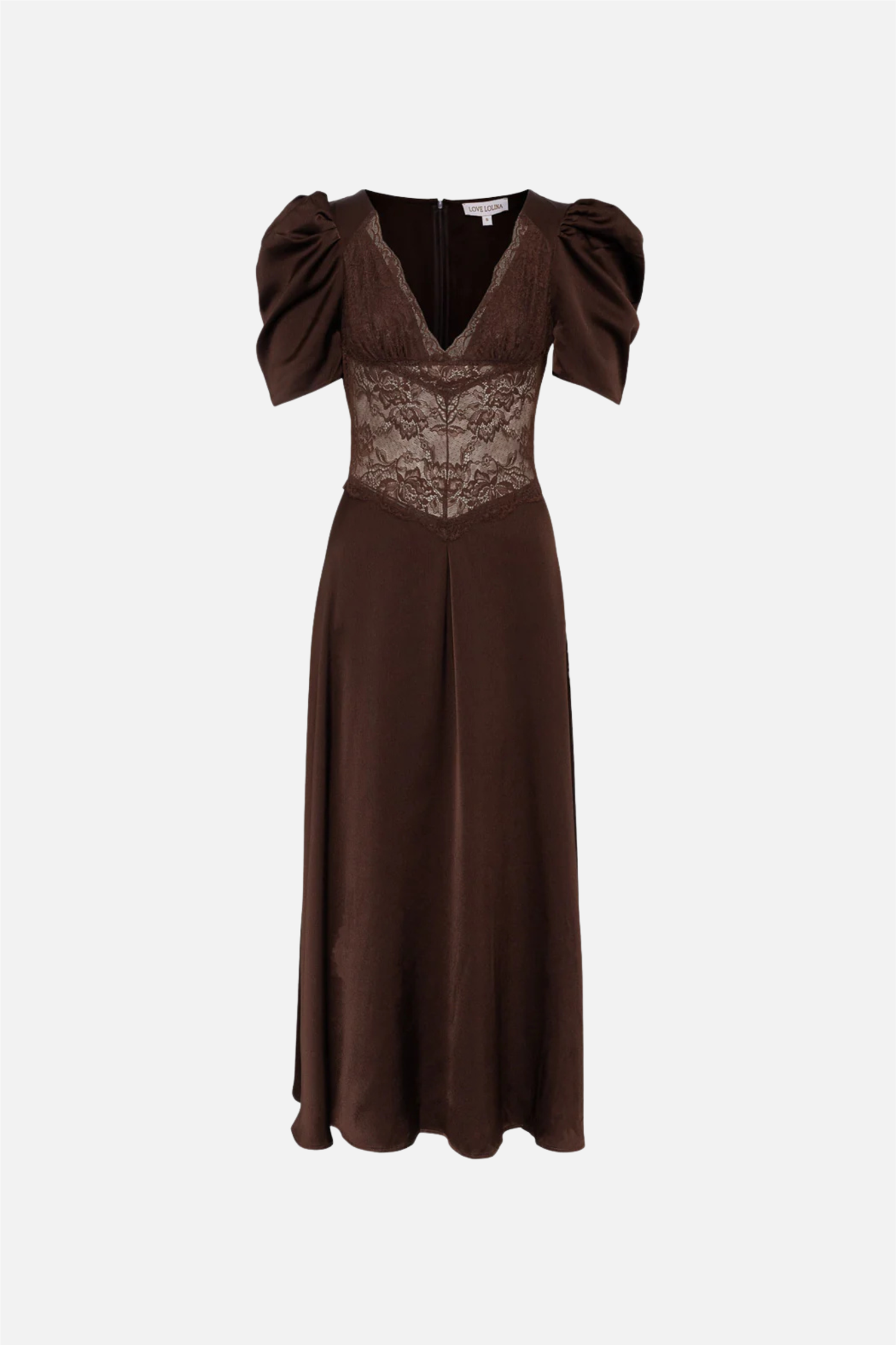 Francis Lace Midi Dress Espresso.