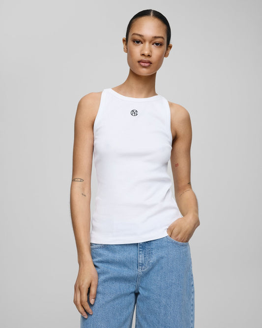 MSCHGubbe Rasmia Icon SL Top B White Black