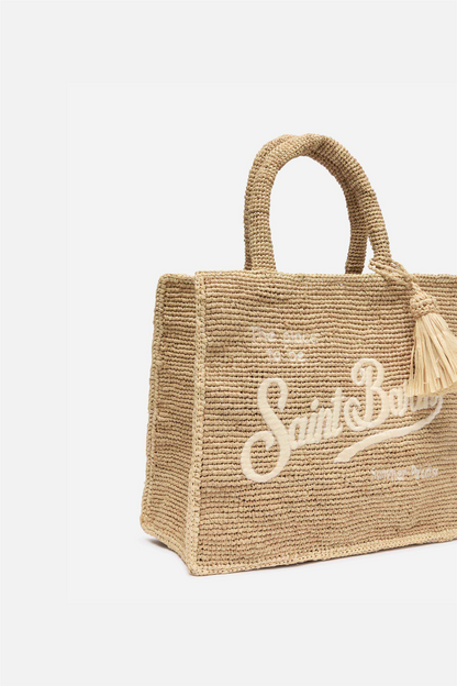 Colette Raffia Handbag Beige