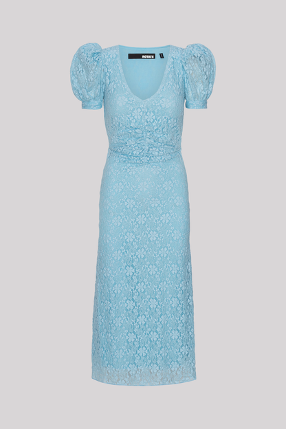 Lace Puff Sleeve Dress Omphalodes