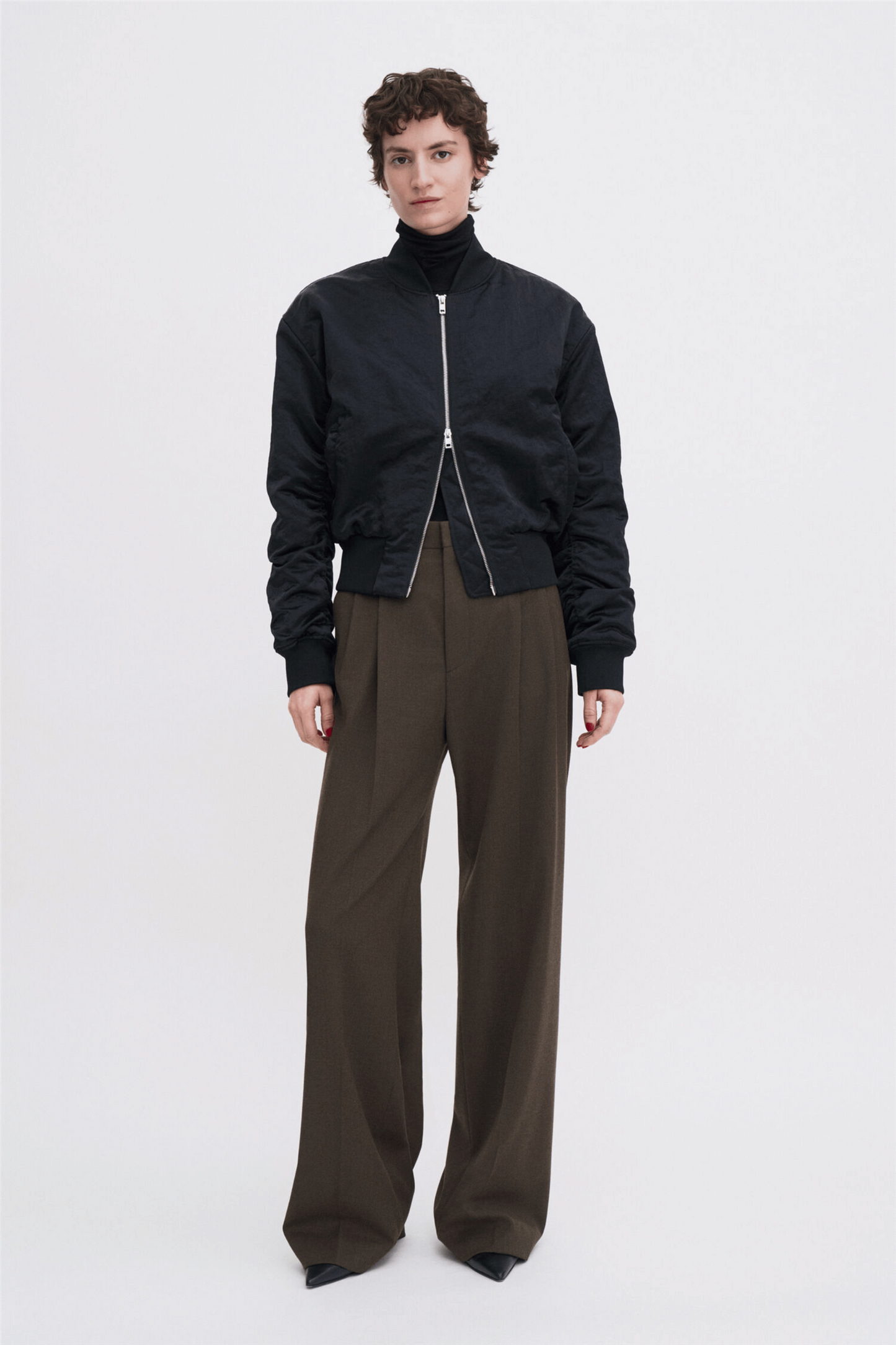 Darcey Wool Trousers Walnut Brown
