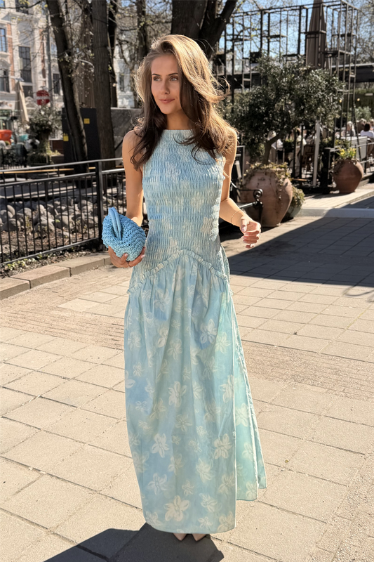 Madrid Dress Tropical Blue