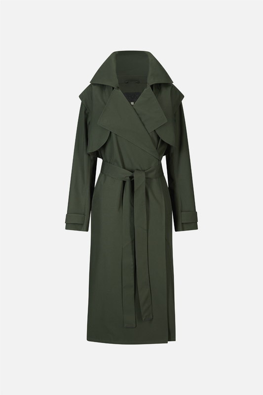 Regndråpe Trench Coat Rosin Dark Green