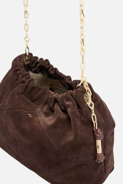 Bag M Suede June Tote Choco