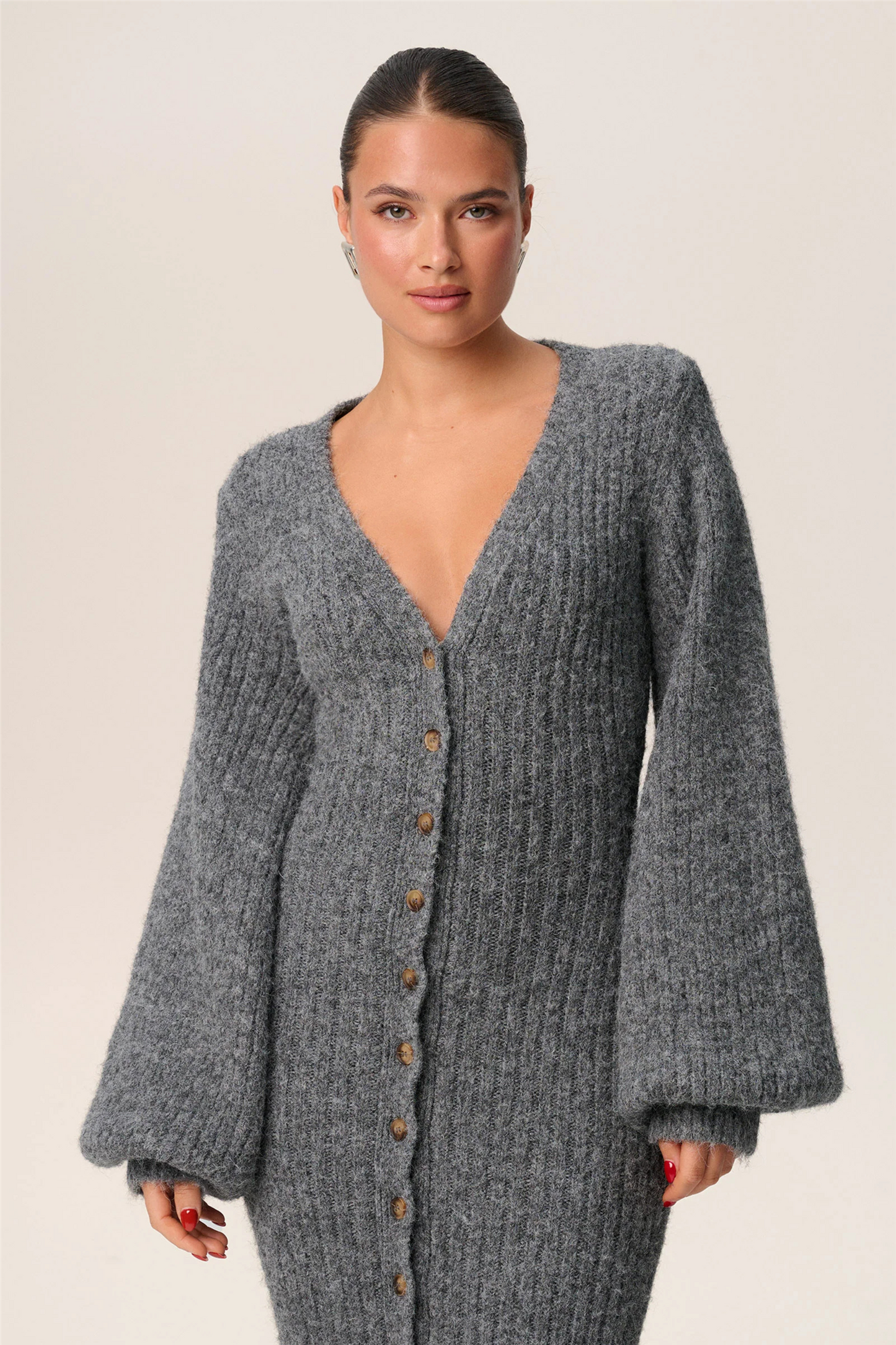 Montana Dress Grey Melange.