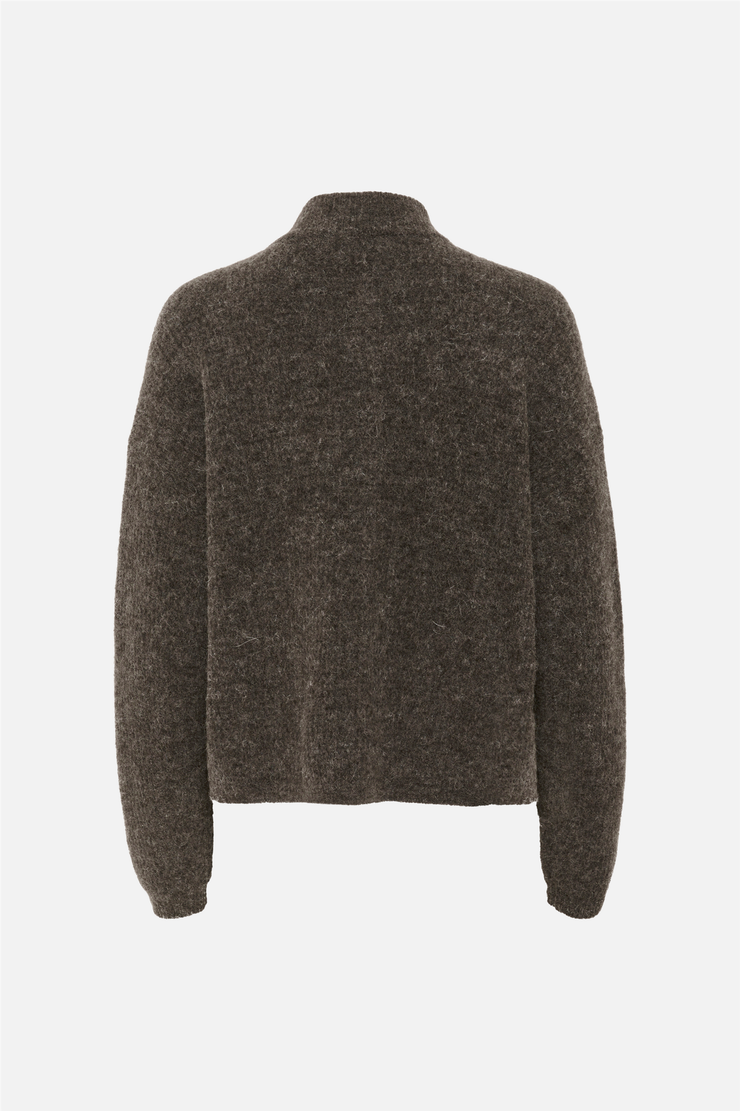 AlphaGZ Short Cardigan Chestnut Melange