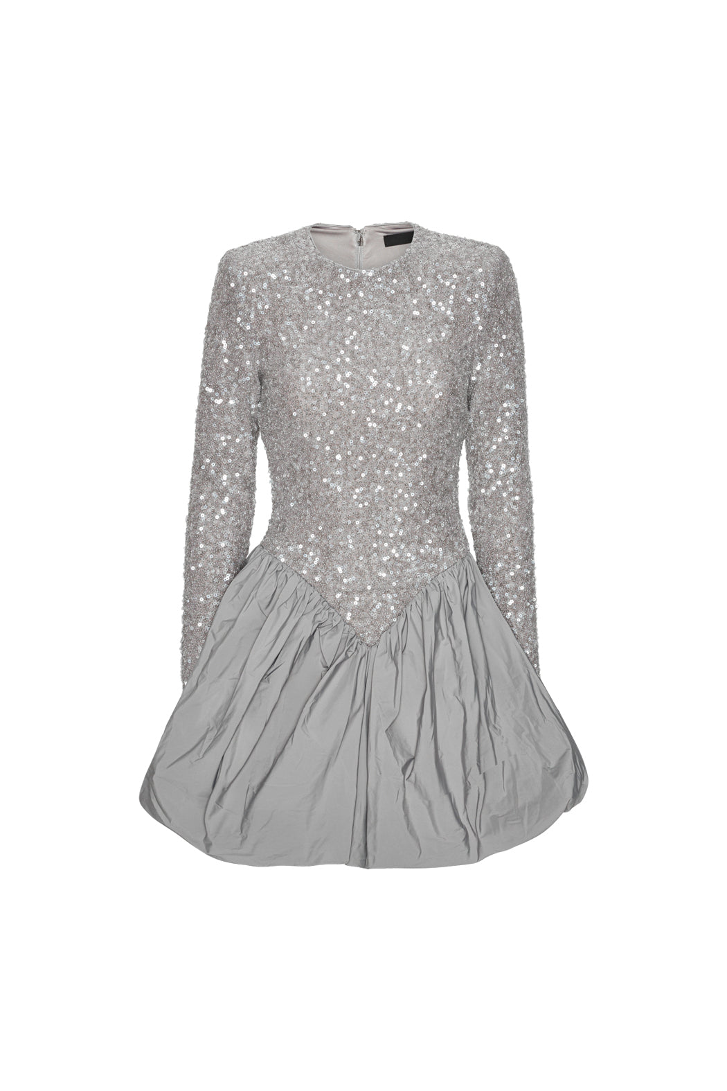 Sequin Mini Dress Alloy (Light Gray)
