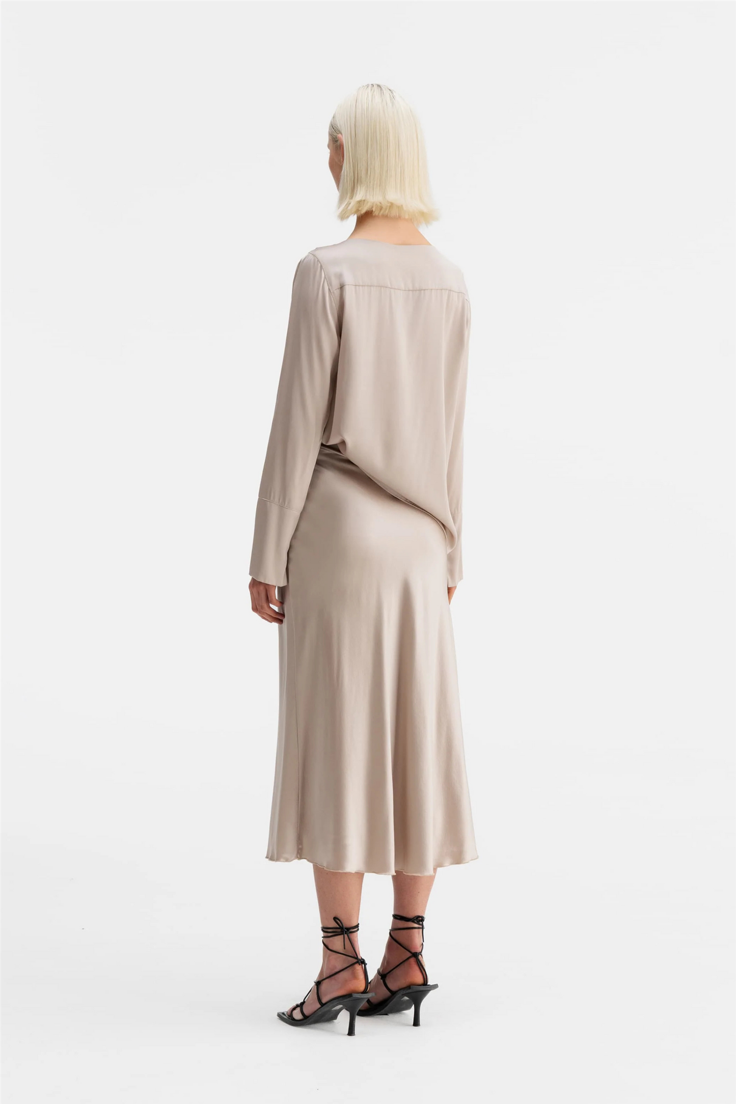 Kelly Silk Blouse Greige