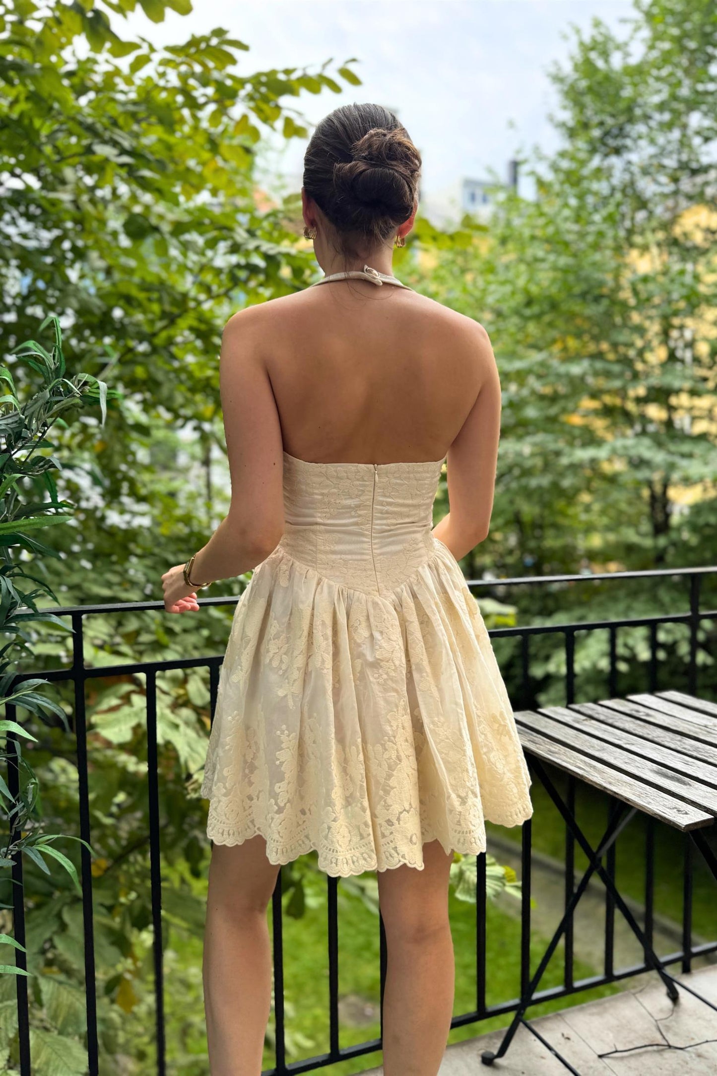 Beverly Lace Dress Off White