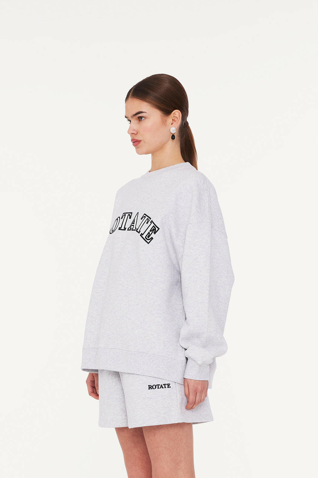 Sweat Logo Crewneck Light Grey Melange.