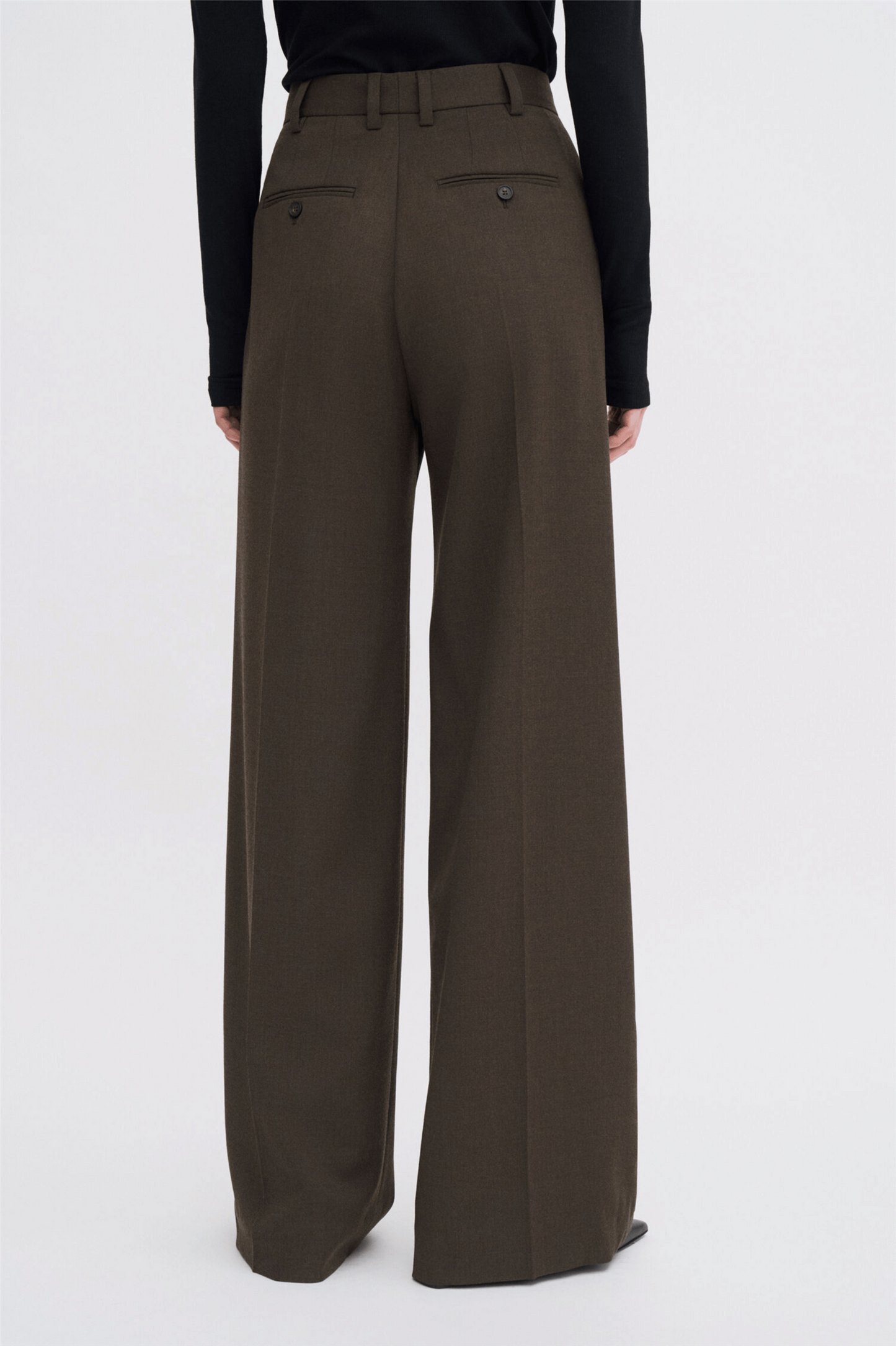 Darcey Wool Trousers Walnut Brown