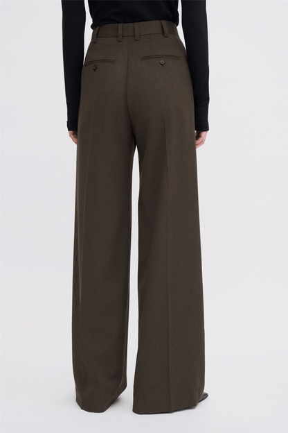 Darcey Wool Trousers Walnut Brown