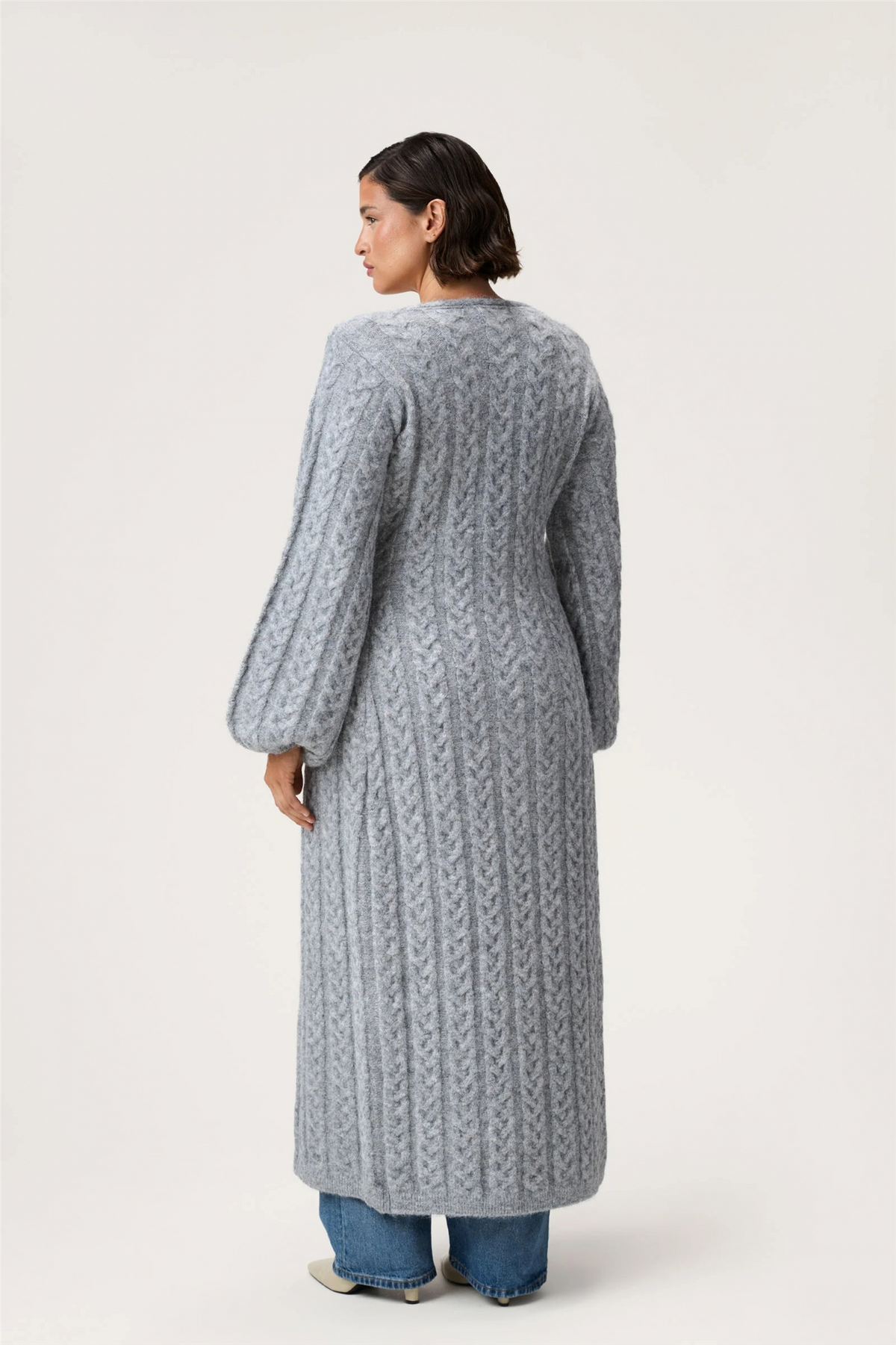Biella Cardigan Grey Melange.