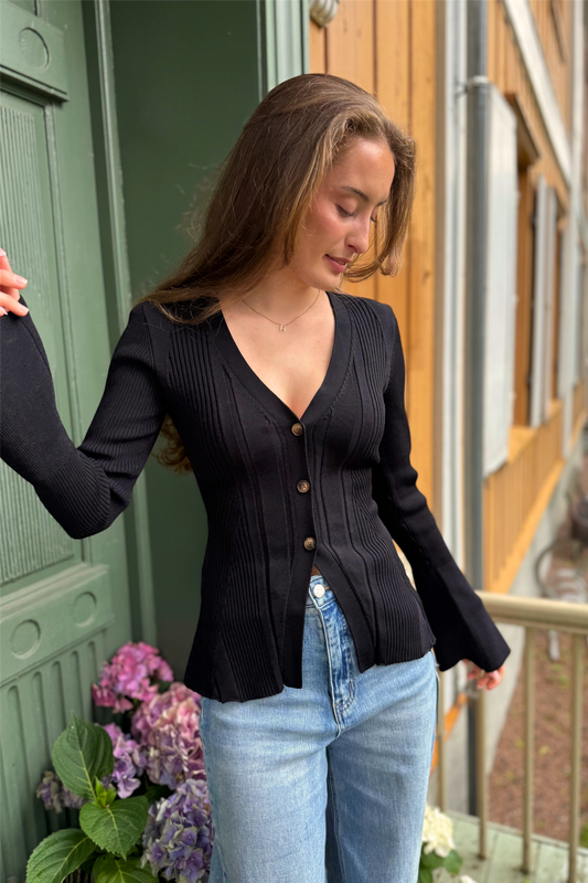 Lugo Cardigan Black.