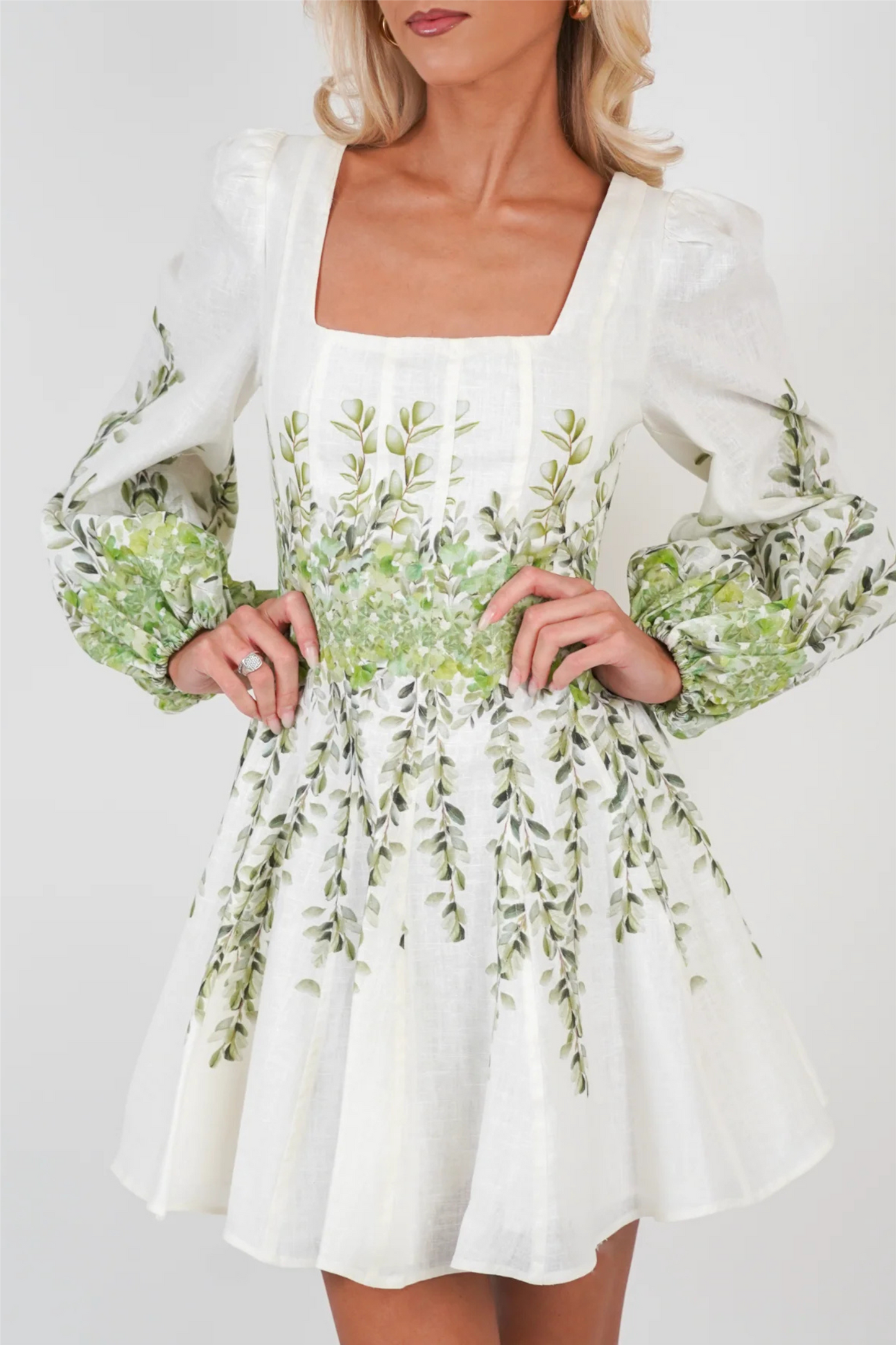 Sophie Print Dress Green Print