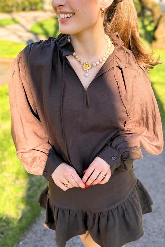 Brooke Blouse Cocoa Brown