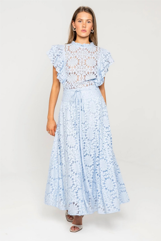 Astrid Skirt Blue Honey Lace.