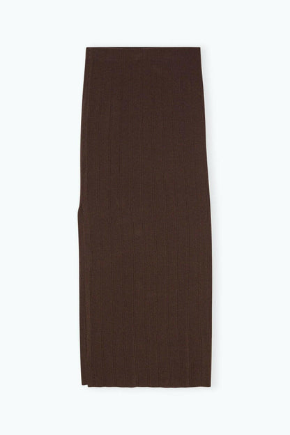 Midi Skirt Chocolate Plum (Brown).